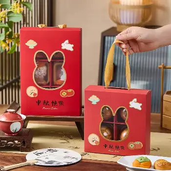 兔耳中秋月餅禮5入