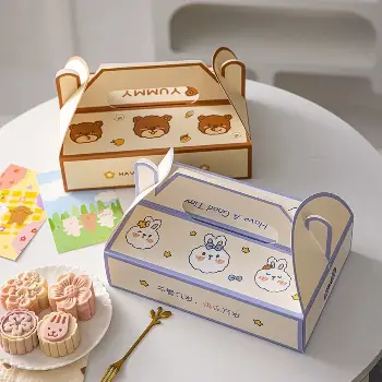  可愛熊兔 中秋月餅禮5入